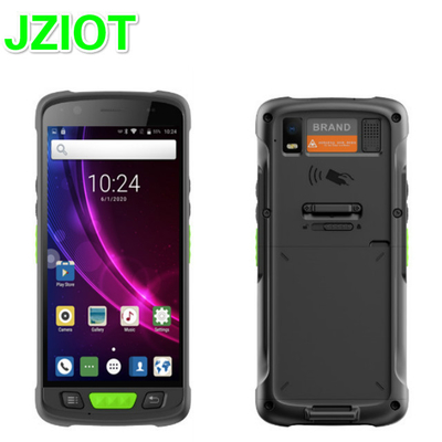 JZIOT V9000P 5.5 بوصة محمول أندرويد 9.0 UHF HF LF قارئ RFID 1D 2D ماسح الباركود PDA