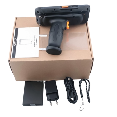 Pda اليدوي Android RFID Reader 1d 2d Barcode Scanner و قارئ الشاشة مع USB 400g