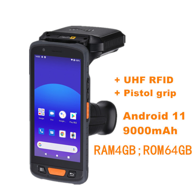 جهاز قراءة RFID اليدوي القوي 134.2khz LF PDA لإدارة الماشية بعيدة المدى علامات الأذن RFID