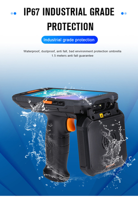 2025 Android Barcode Scanner 9000mAh اليدوية القوية Android 11 PDA 4G Wi-Fi بيانات RFID مخزون 1D / 2D / QR مخزن مخزون
